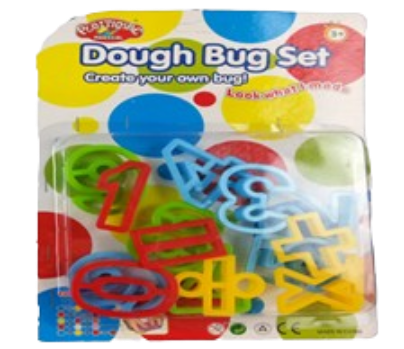 Dough Bug Set – סט שבלונות מספרים וסימני חשבון ליצירה בבצק