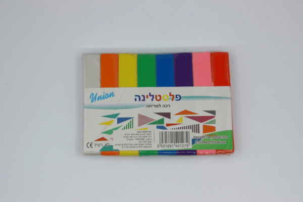 פלסטלינה 400 גרם 8 צבעים