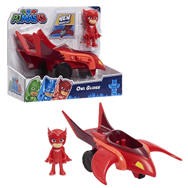 כוח פי ג’יי – PJMASKS רכב עם דמות אוול גלידר