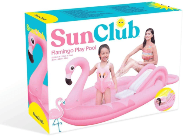 Sun Club בריכת פעילות מגלשה פלמינגו כולל מזרקה